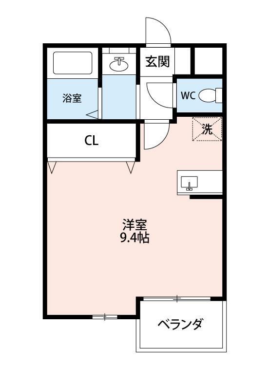 GALLERY　El-Dorado 206号室 間取り