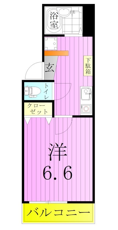 エムキューブ北綾瀬 間取り図