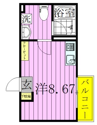 メゾンハイウェイ五反野  間取り図