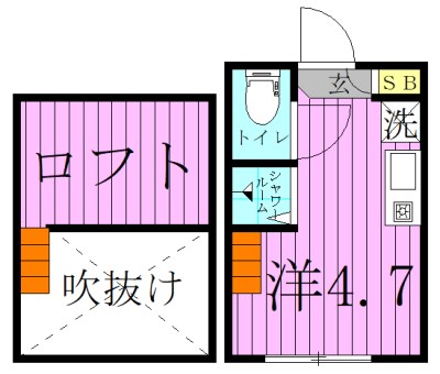 ハーモニーテラス日の出町4 間取り図