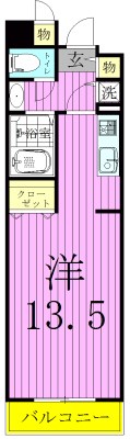 アレグレット掃部宿 間取り図