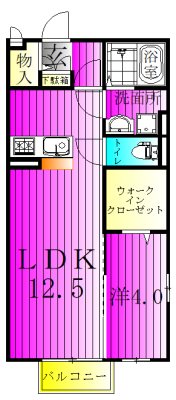 ロイヤルサントビー 201号室 間取り
