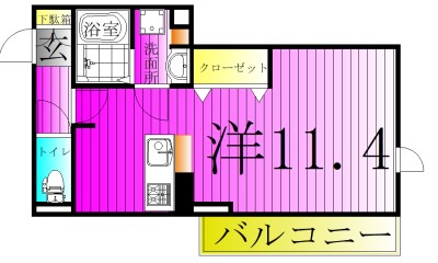 メゾンフェリーチェおおたかの森 205号室 間取り