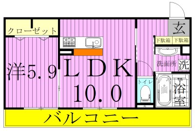 グラシアおおたかの森 302号室 間取り