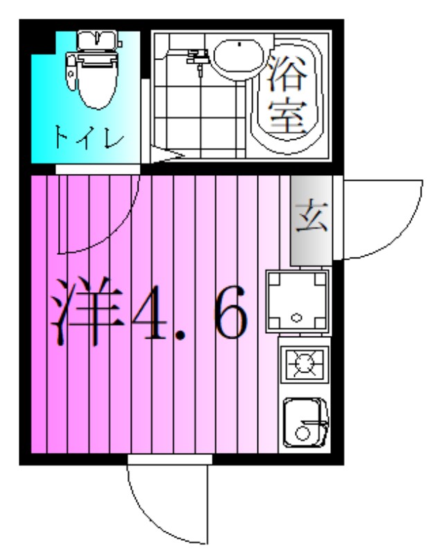 リッシェル北千住 間取り図