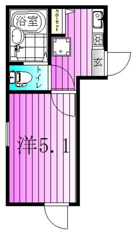 リッシェル北千住 間取り図