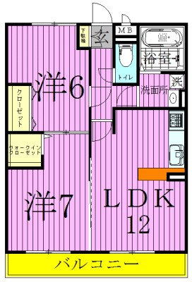エスペランサ（中根長津町） 103号室 間取り