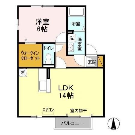 グリーンピアＢ 間取り図