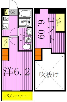 ＭＳレジデンス竹ノ塚 間取り図