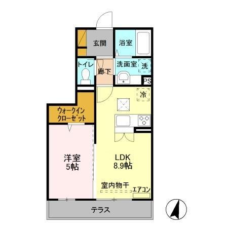アリエッタ 106号室 間取り