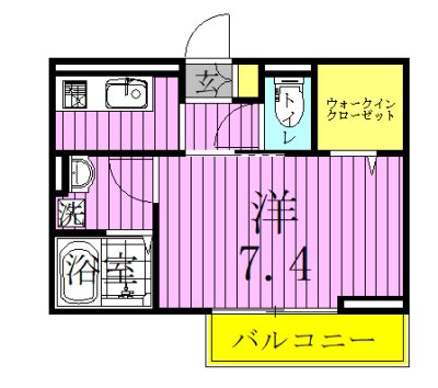 メゾン・ド・ノールおおたか 202号室 間取り