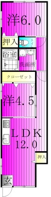 Like高野山A棟 101号室 間取り