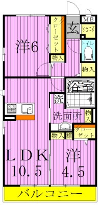 レイストリーフ 間取り図