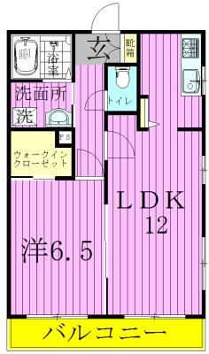 ビレッタＫ 間取り図