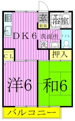 サニーガーデン 間取り図