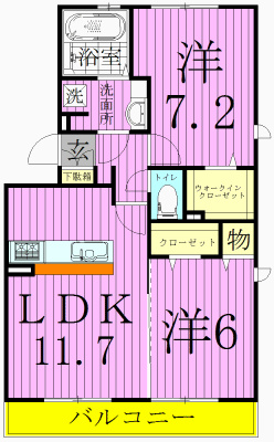 グランデ八潮１ 間取り図