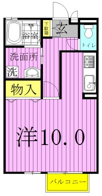 ベルドムールCTD 103号室 間取り