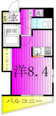 コンフォート柏 301号室 間取り