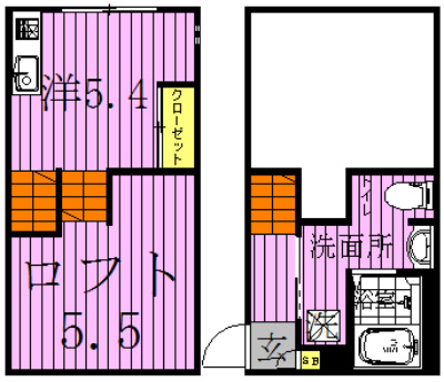 RIZEST柏 102号室 間取り