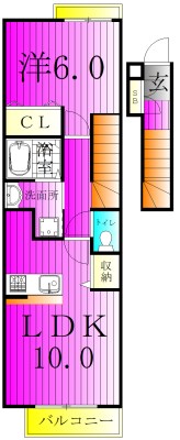 ラークハウス 202号室 間取り