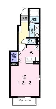 アルナージュ  101号室 間取り