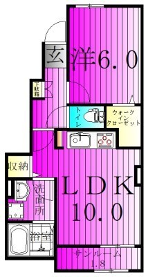 アバンツァート 102号室 間取り