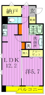 Vesta（ウェスタ） 105号室 間取り