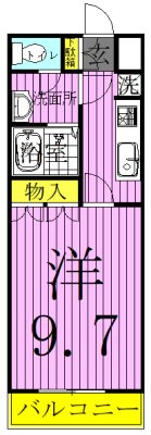 ホワイトガーデン 105号室 間取り
