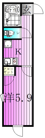 アムール南千住 間取り図