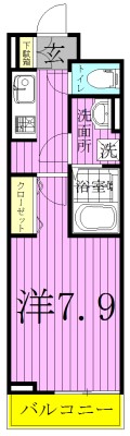 アライブ　ジュネス 105号室 間取り