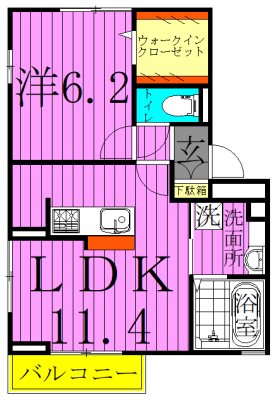 Charmant北千住  間取り図