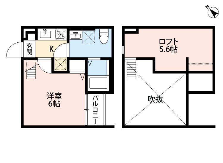 フラッツ柏 102号室 間取り