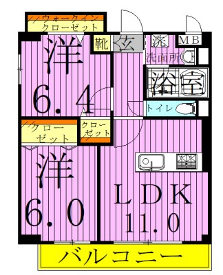 Grace　Rose(グレースローズ) 間取り図