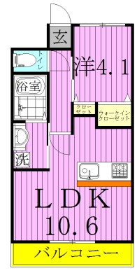 インペリアル・M 202号室 間取り