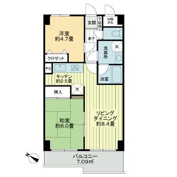 ライオンズプラザ金町  間取り図