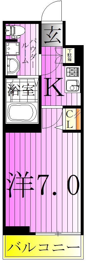ディームス亀有 間取り図