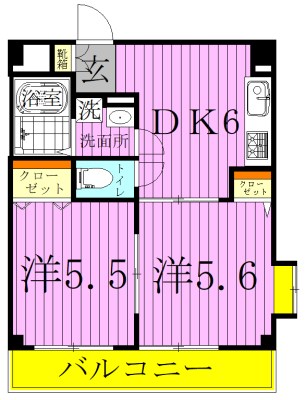 サンモール　ワタナベ 間取り図