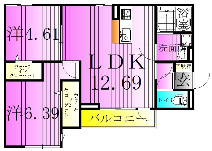 ラリュール南花畑 間取り図