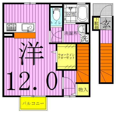 202号室 間取り
