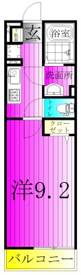 リブリ・柏Ⅱ 203号室 間取り