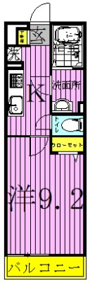 リブリ・柏Ⅱ 203号室 間取り