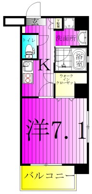 アークシティ柏 301号室 間取り