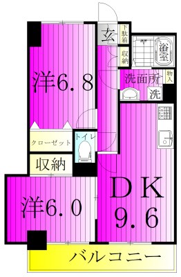INSURANCE　BLDG.ⅩⅨ 1401号室 間取り