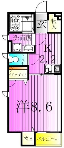 リトルガーデン北千住 間取り図