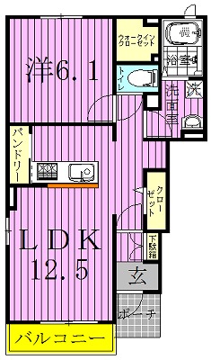 アリエッタ柏 101号室 間取り