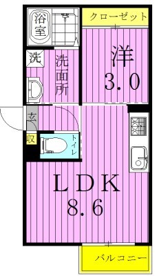 REGALEST　柏 203号室 間取り