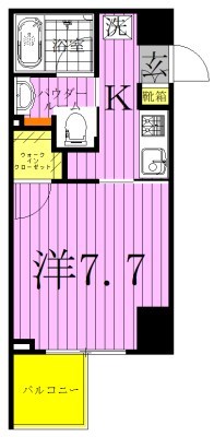 ザ・カシワ拾番 702号室 間取り