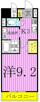 エスペランサＭ 902号室 間取り