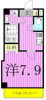 プリファード柏 502号室 間取り
