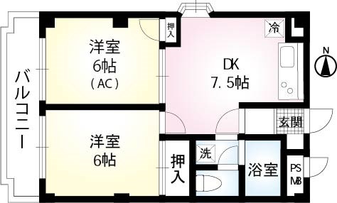 ジュネス東和第二 間取り